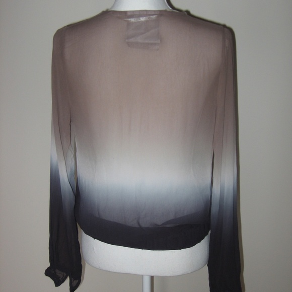 YOUNG FABULOUS & BROKE Ombre Long Sleeve Top M - Picture 4 of 5